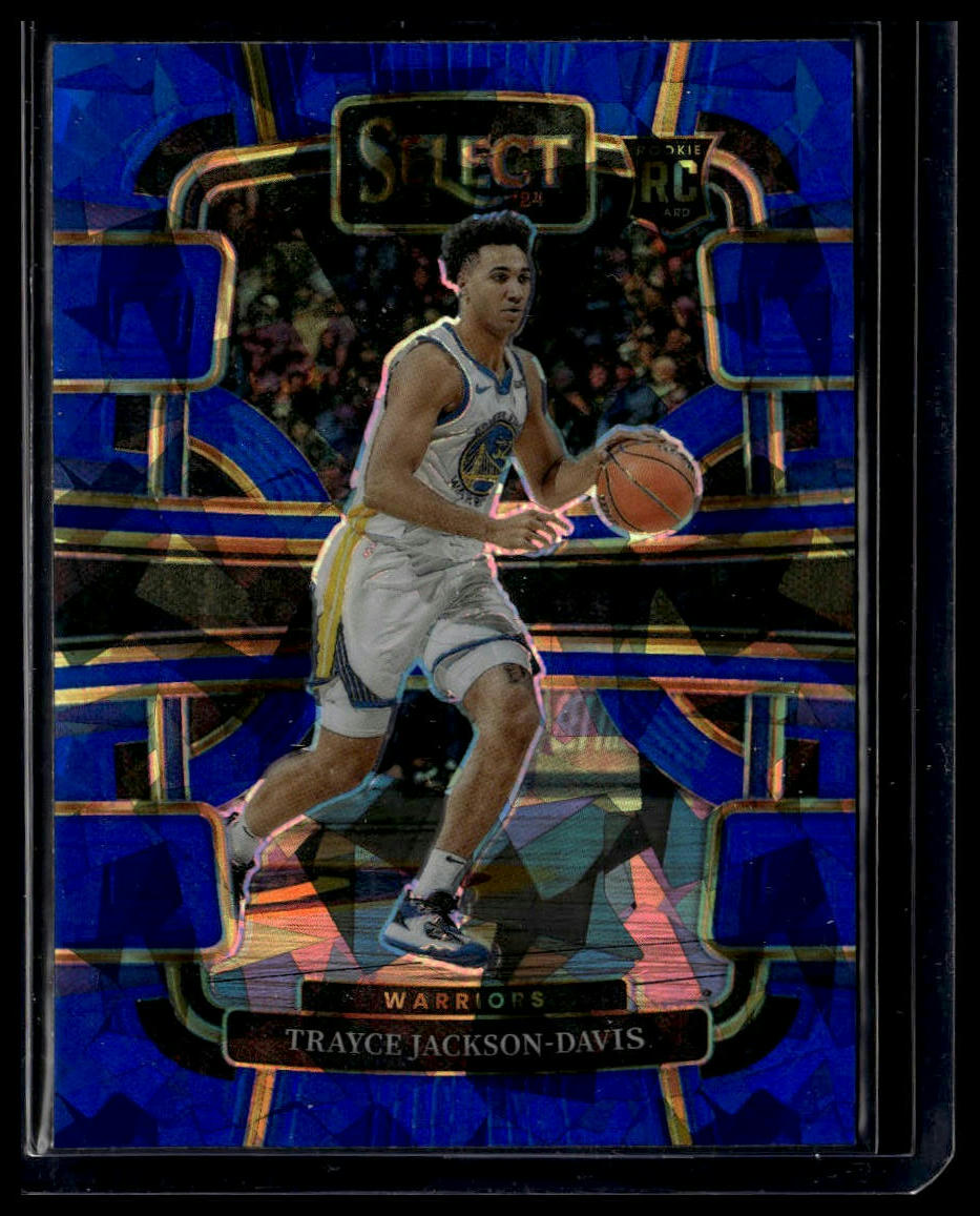 2023-24 Panini Select #84 Trayce Jackson-Davis Blue Cracked Ice Prizms