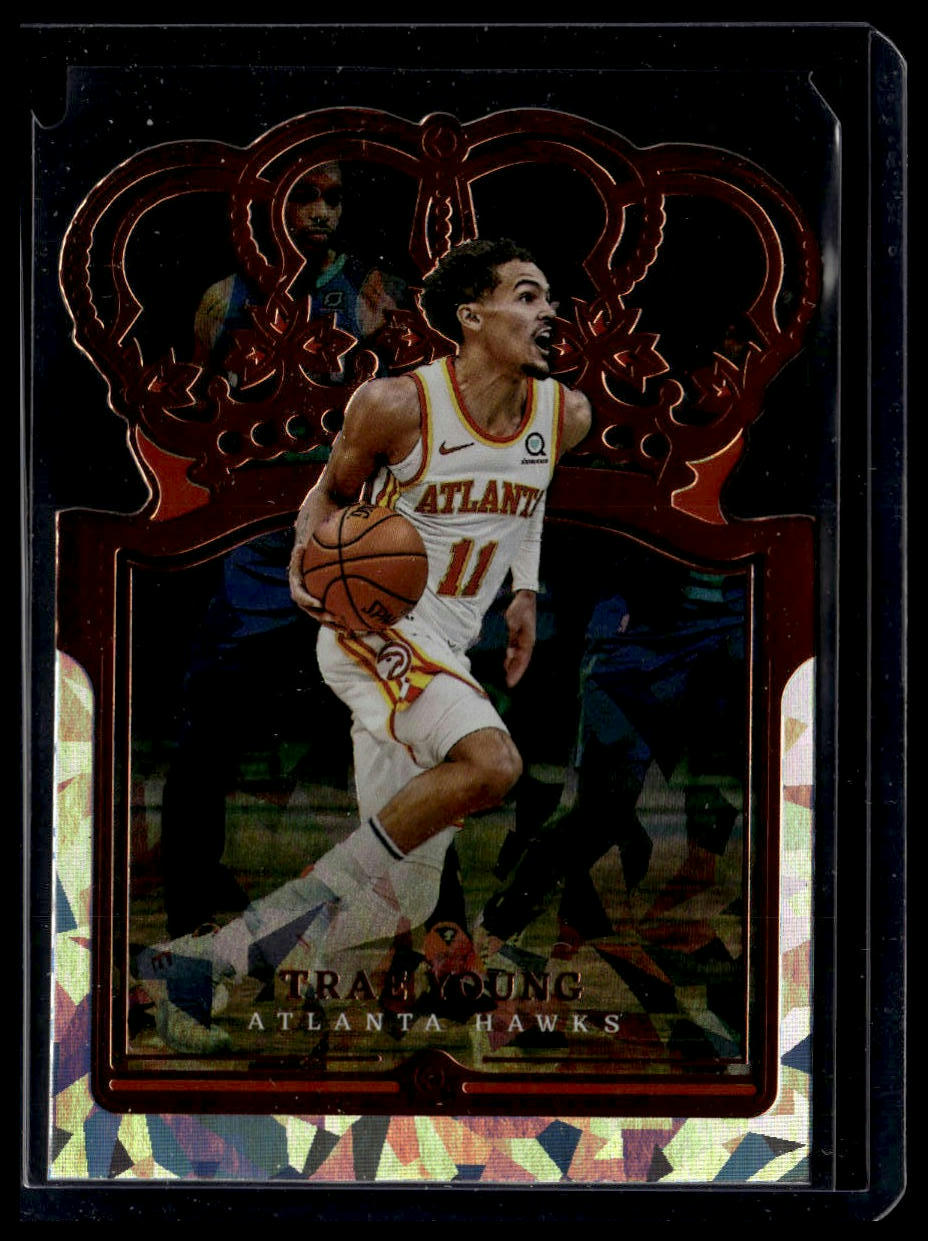 2021-22 Panini Crown Royale #67 Trae Young Crystal