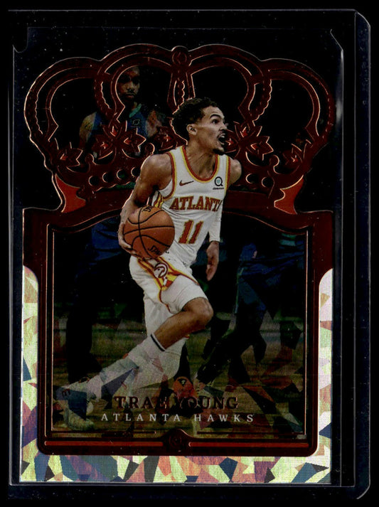 2021-22 Panini Crown Royale #67 Trae Young Crystal