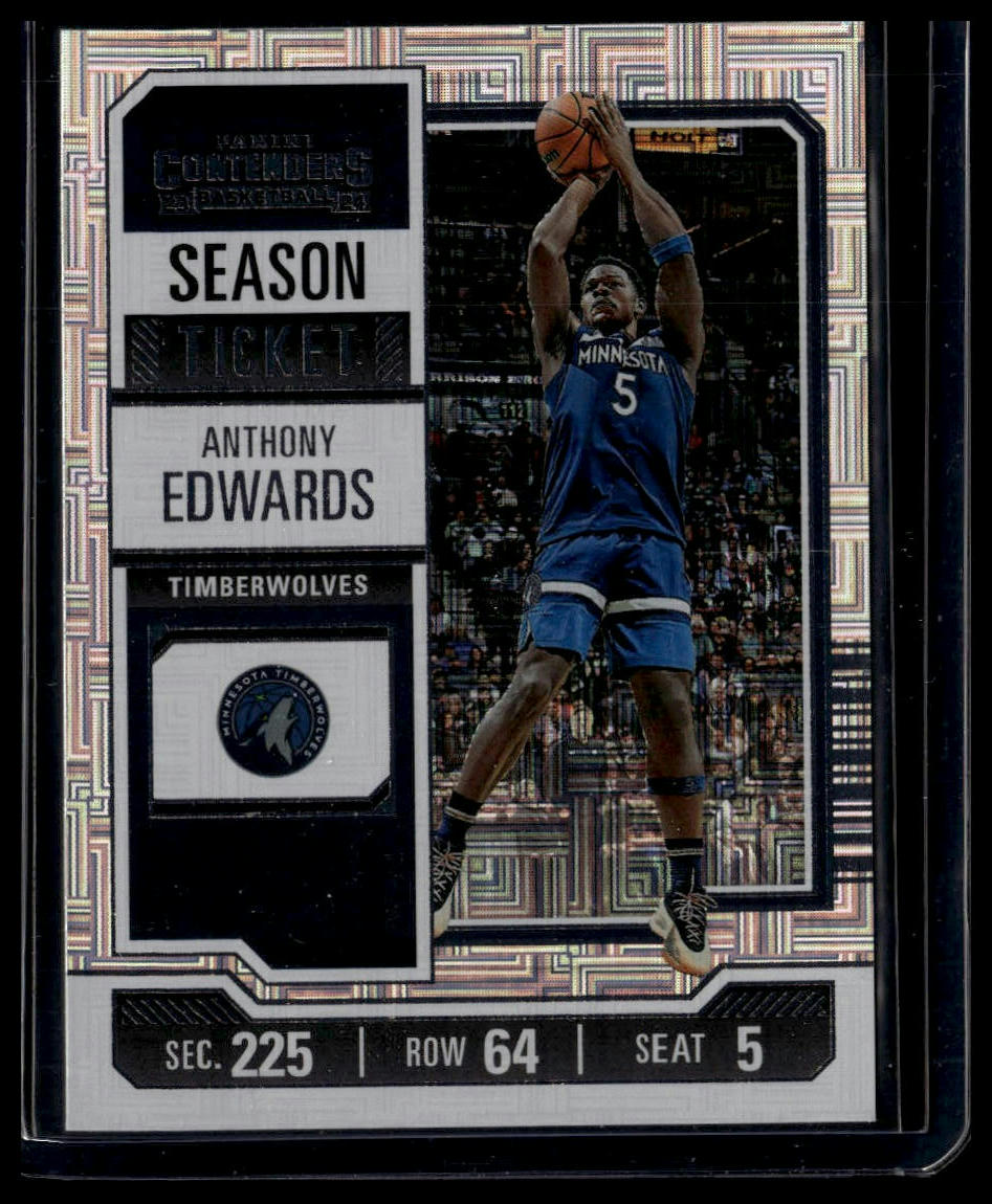 2023-24 Panini Contenders #62 Anthony Edwards Premium Edition