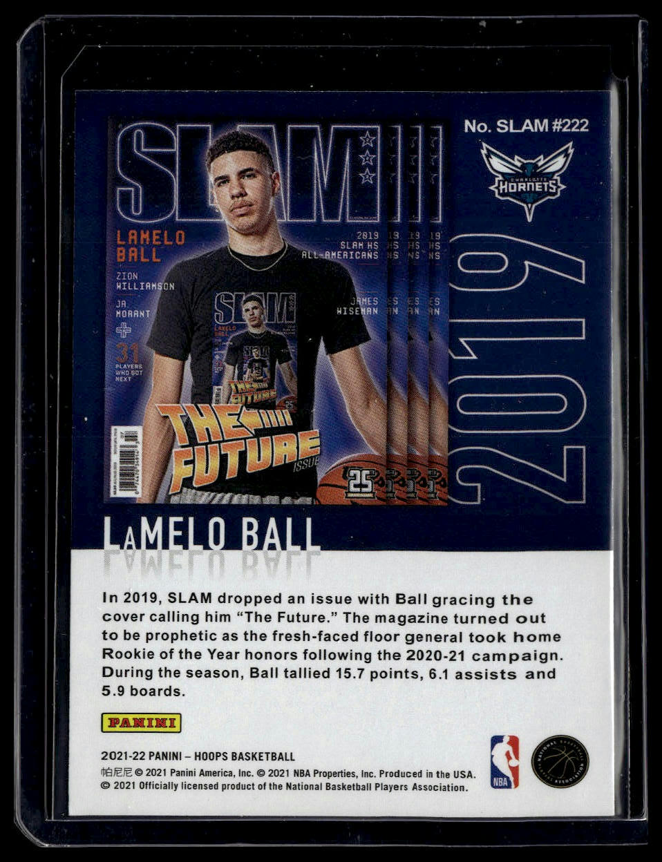 2021-22 Hoops #SLAM 222 LaMelo Ball Slam