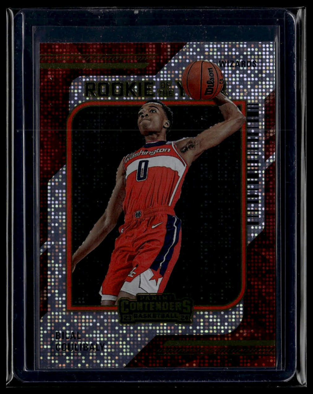 2023-24 Panini Contenders #8 Bilal Coulibaly Rookie of the Year Contenders