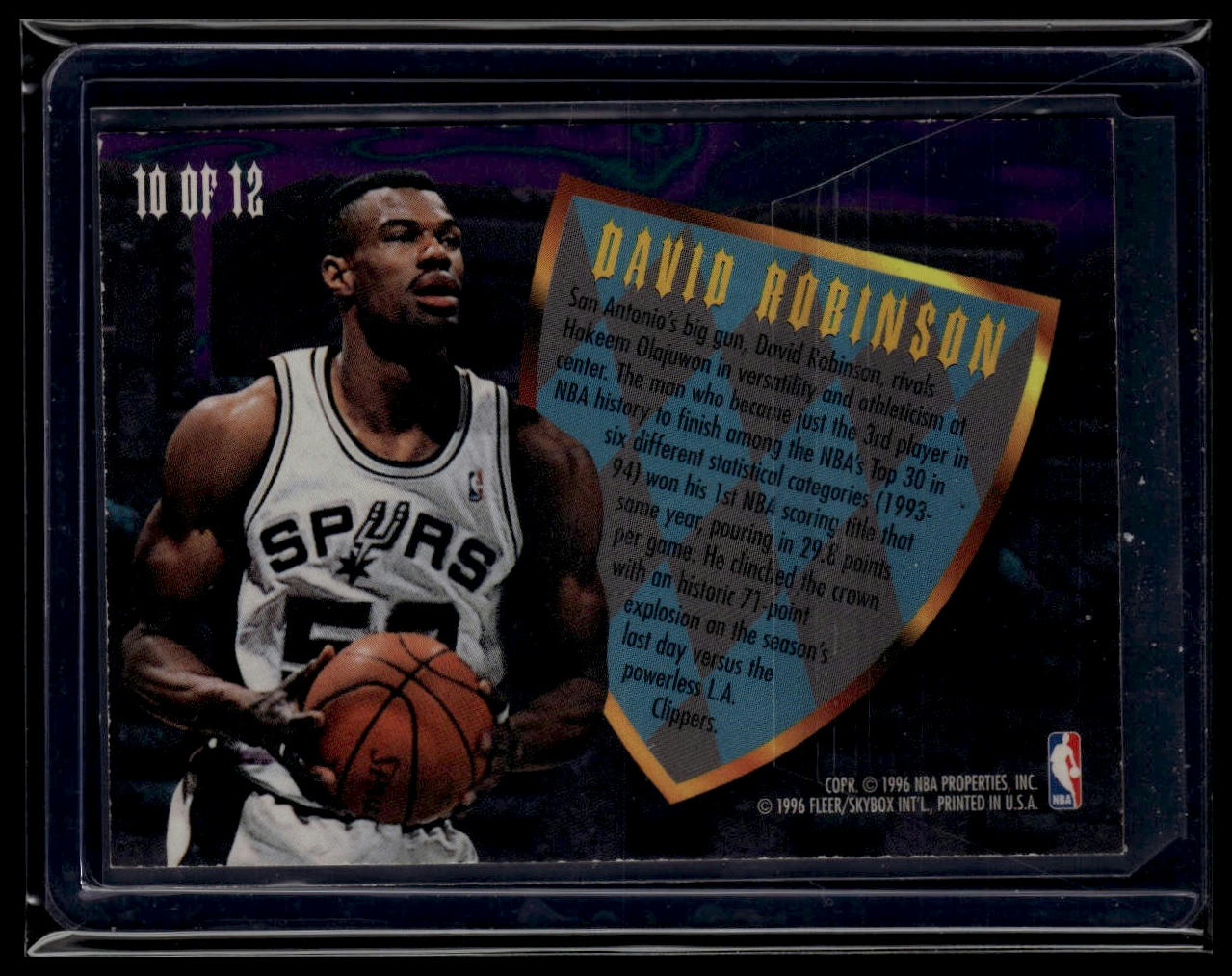 1995-96 Ultra #10 David Robinson Scoring Kings
