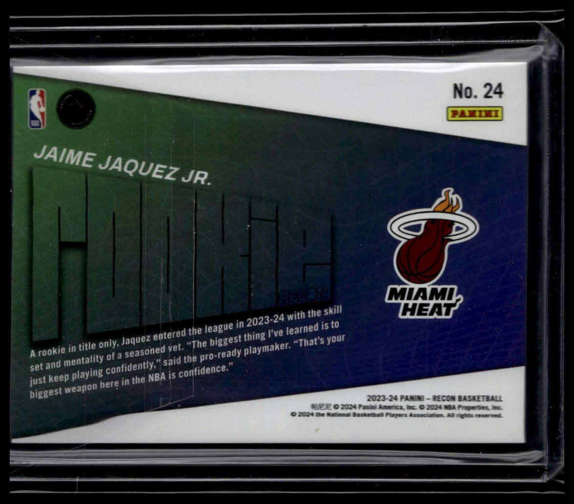 2023-24 Panini Recon #24 Jaime Jaquez Jr. Rookie Recon