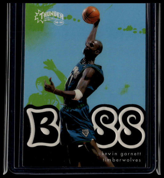 1998-99 SkyBox Thunder #4 B Kevin Garnett Boss
