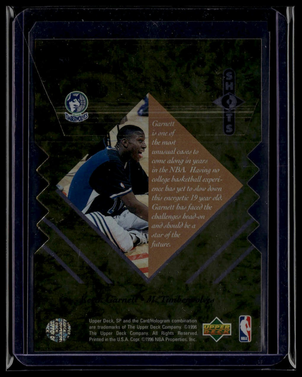 1995-96 SP Championship #S9 Kevin Garnett Championship Shots