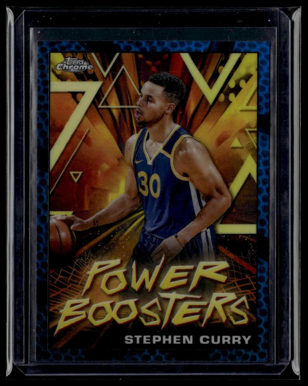 2023-24 Topps Chrome #PB-6 Stephen Curry Power Boosters Refractor Blue