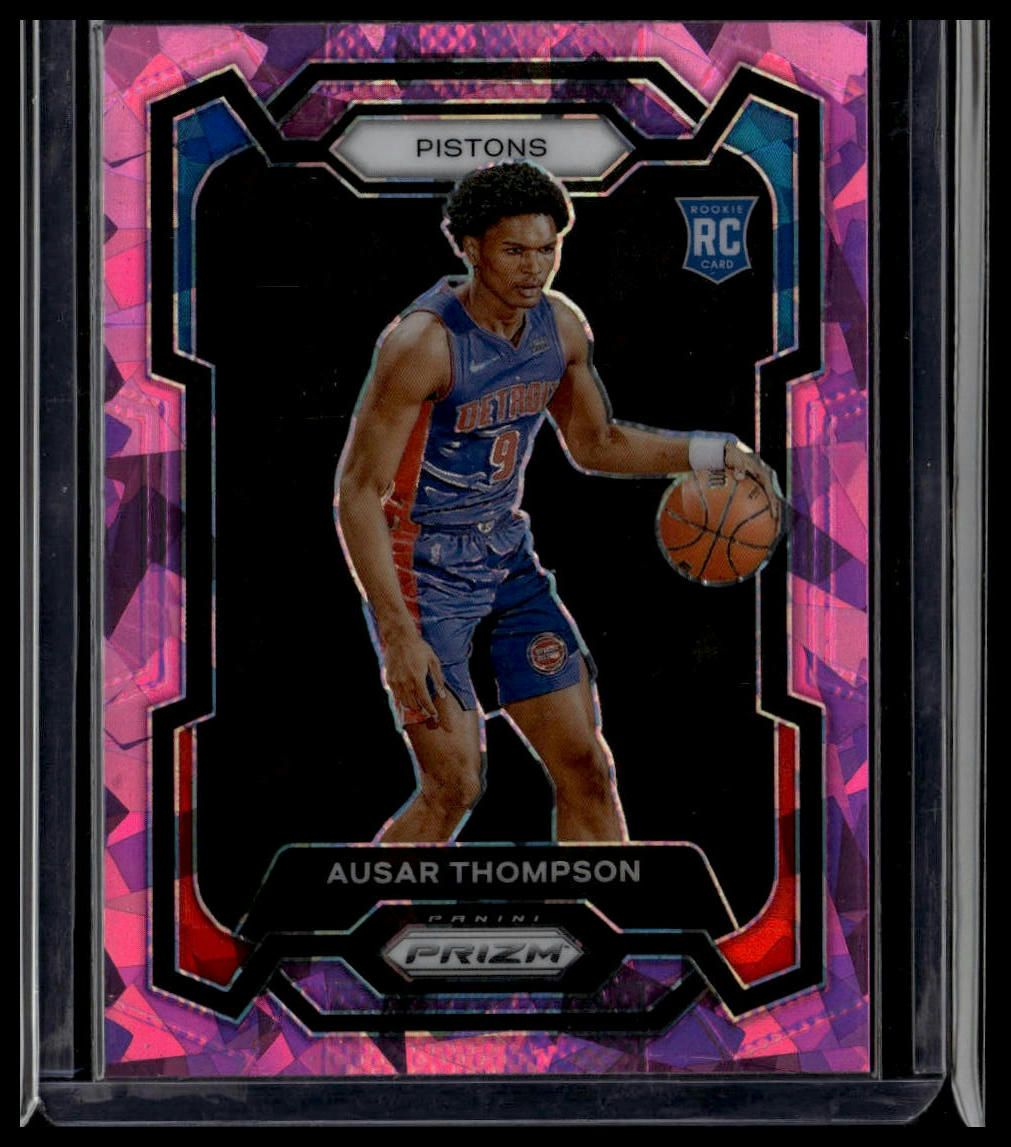 2023-24 Panini Prizm #178 Ausar Thompson Prizms Pink Ice