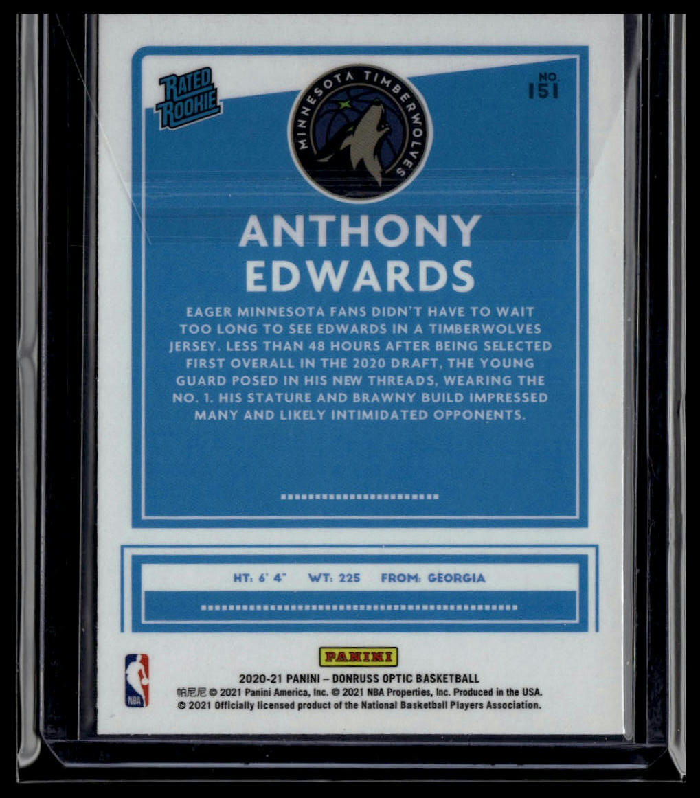 2020-21 Donruss Optic #151 Anthony Edwards
