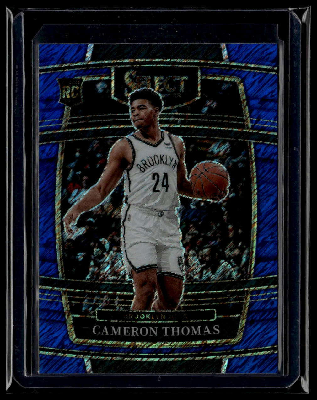 2021-22 Panini Select #21 Cameron Thomas Blue Shimmer Prizms