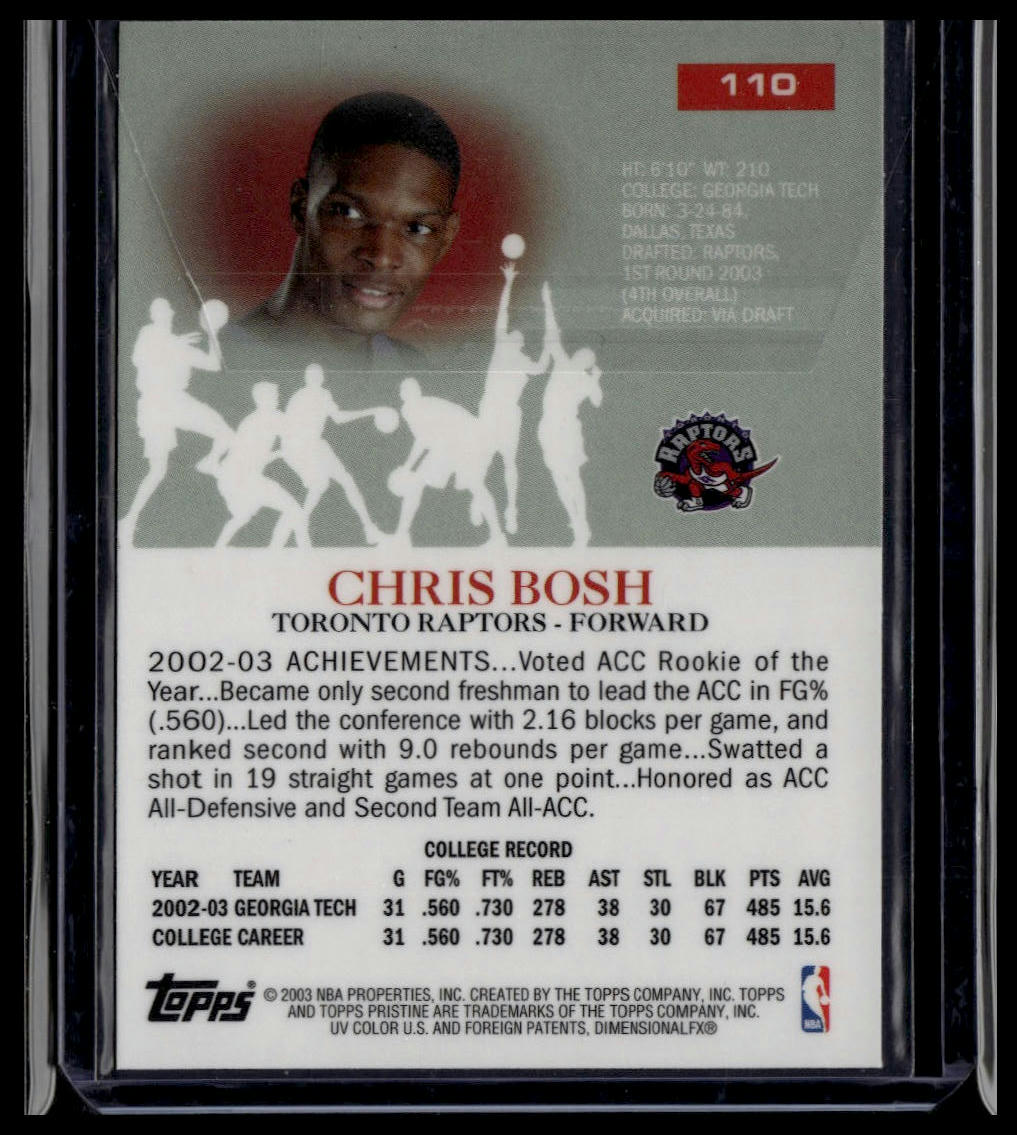 2003-04 Topps Pristine #110 Chris Bosh