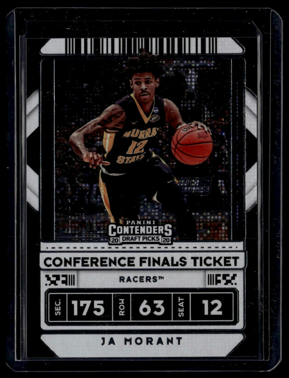 2020 Panini Contenders Draft Picks #44 Ja Morant Conference Finals Ticket #/75