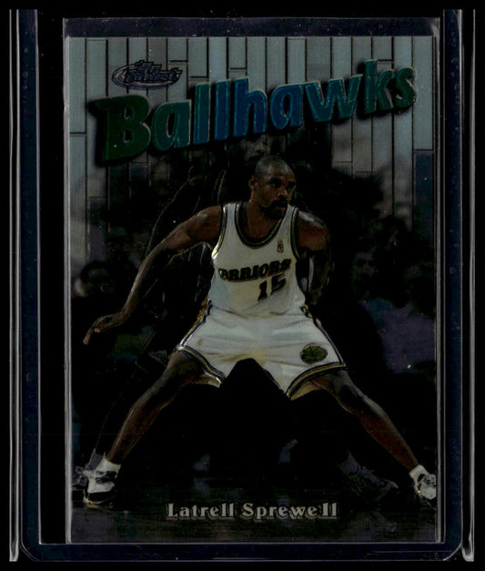1997-98 Finest #140 Latrell Sprewell Embossed