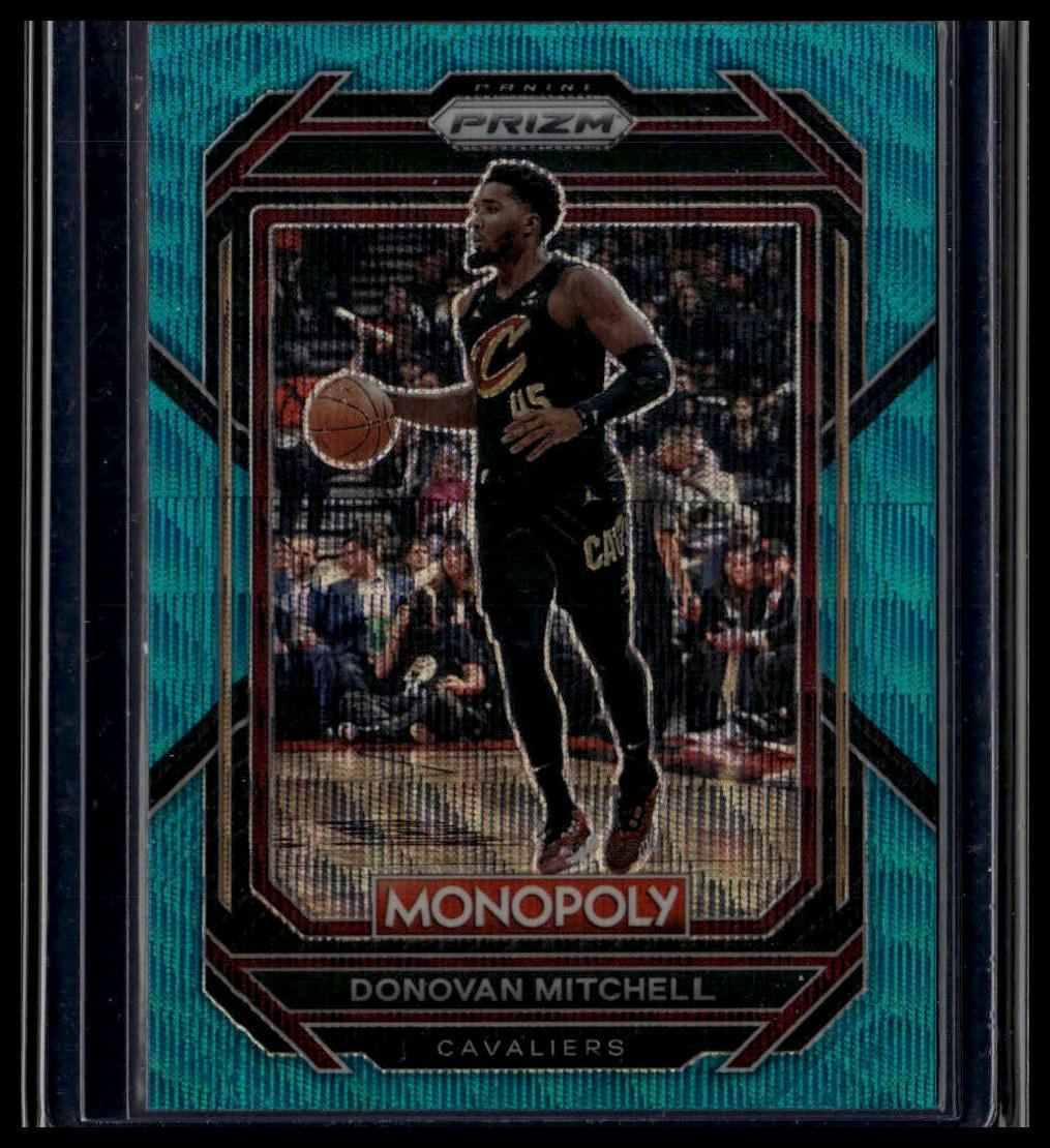 2022-23 Panini Prizm Monopoly #18 Donovan Mitchell Teal Wave