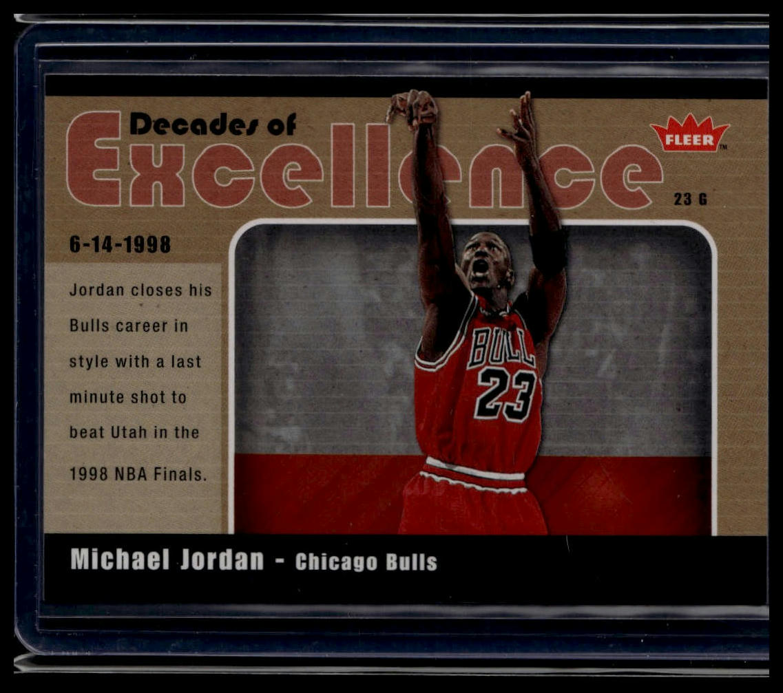 2007-08 Fleer #10 Michael Jordan Decades of Excellence Glossy