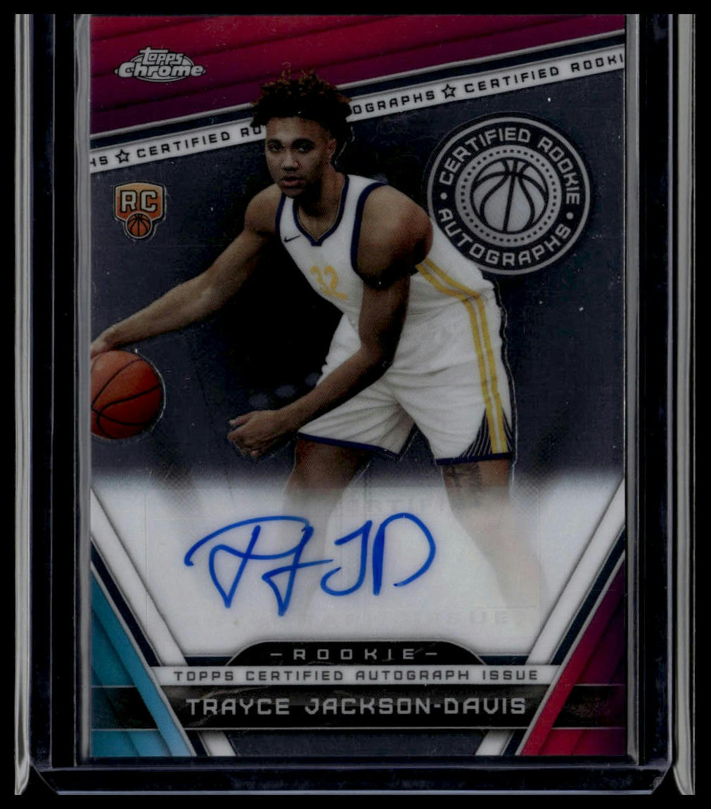 2023-24 Topps Chrome #CRA-TJD Trayce Jackson-Davis Certified Rookie Autographs