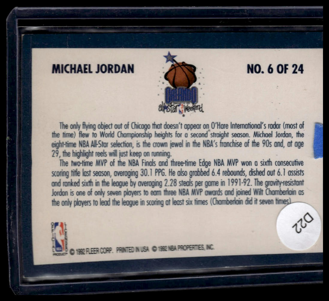 1992-93 Fleer #6 Michael Jordan All-Stars