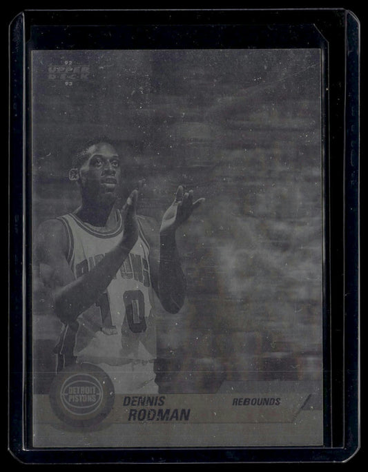 1992-93 Upper Deck European (Spanish) #EB3 Dennis Rodman Award Winner Holograms