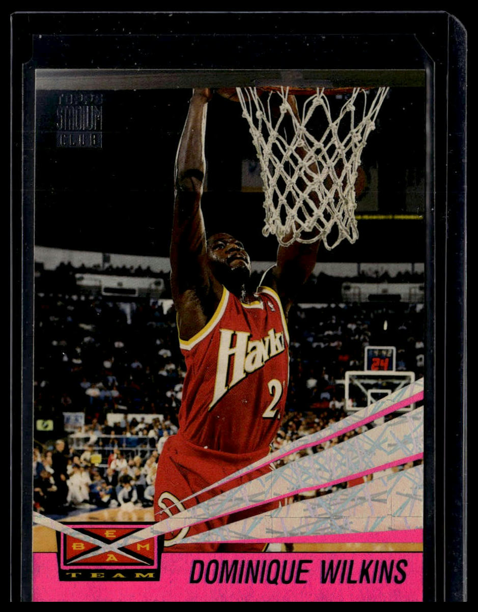 1993-94 Stadium Club #8 Dominique Wilkins Beam Team Members Only Gold Stamp