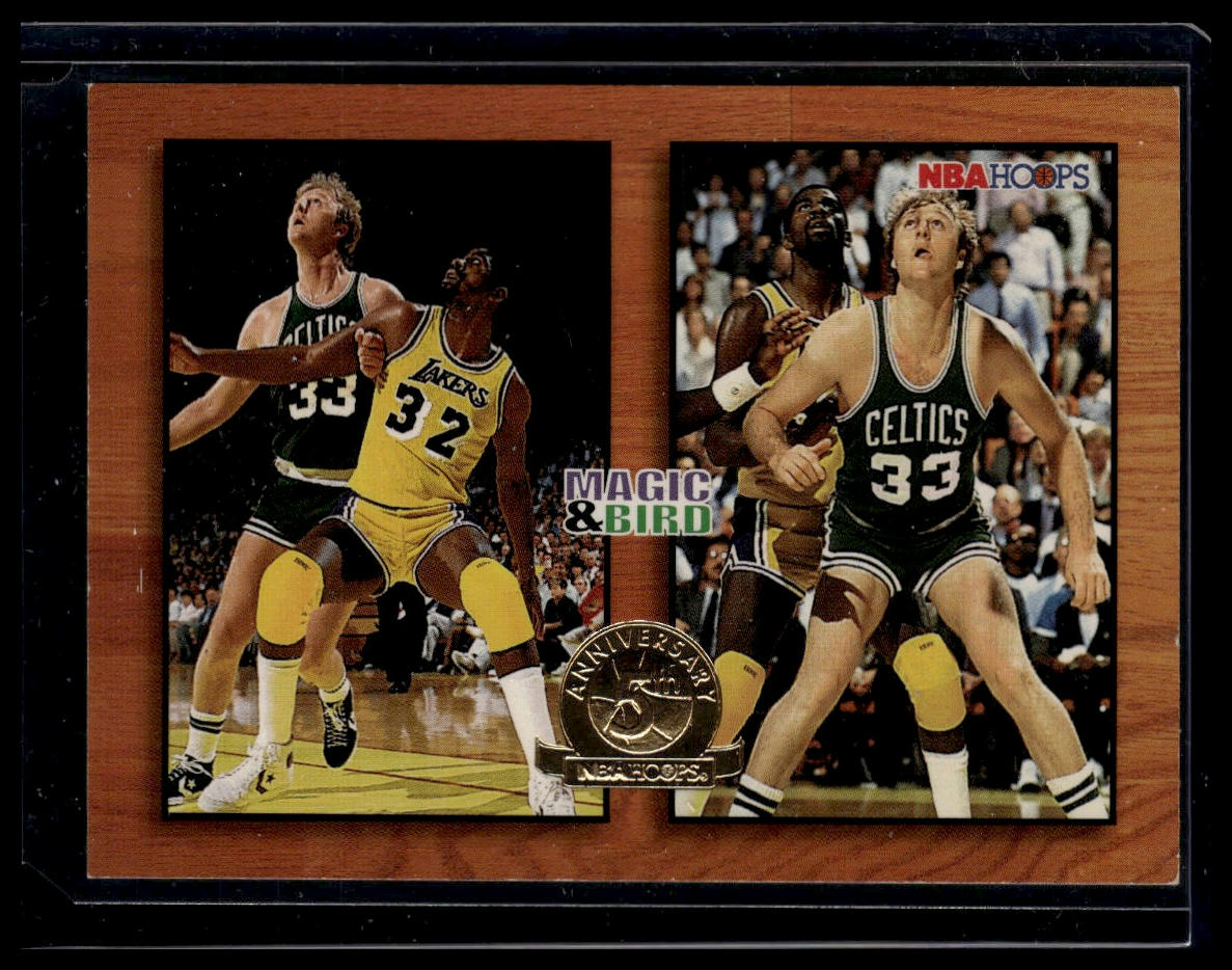 1993-94 Hoops #MB1 Magic Johnson / Larry Bird