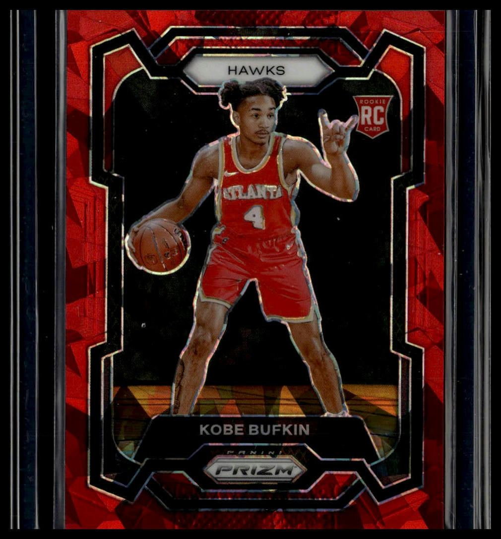 2023-24 Panini Prizm #151 Kobe Bufkin Prizms Red Ice