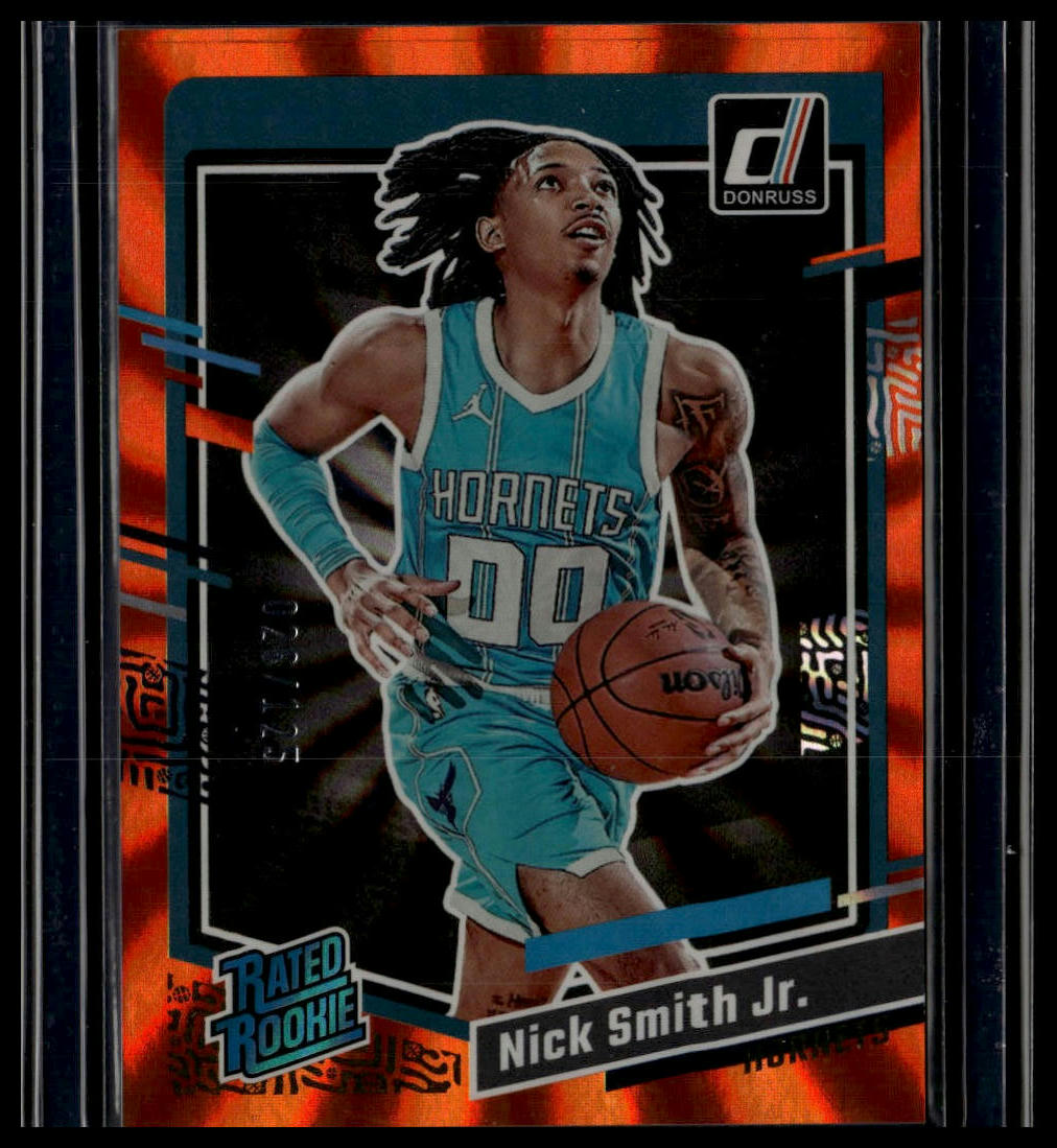 2023-24 Donruss #248 Nick Smith Jr. Orange Laser Holo #/125