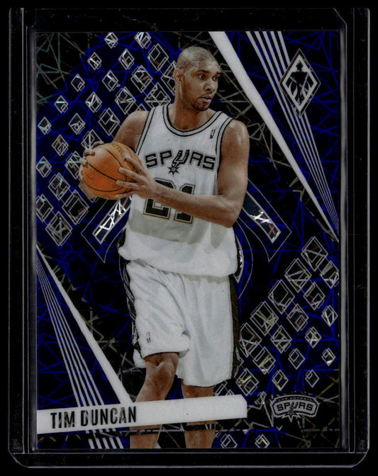 2023-24 Panini Phoenix #60 Tim Duncan Phoenix Blue Lazer #/275