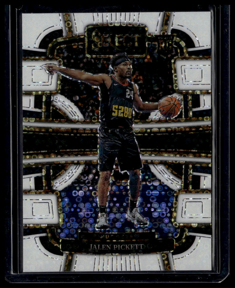 2023-24 Panini Select #68 Jalen Pickett White Disco Prizms #/75