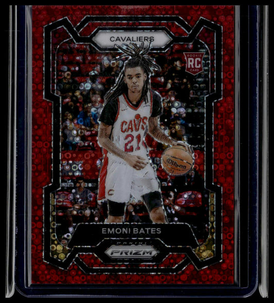 2023-24 Panini Prizm #169 Emoni Bates Prizms Fast Break Red #/100