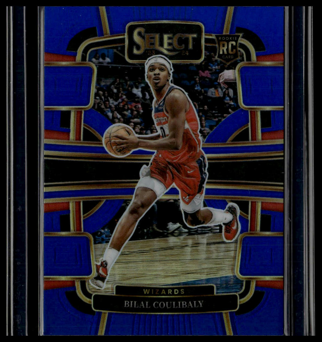 2023-24 Panini Select #97 Bilal Coulibaly Blue Prizms