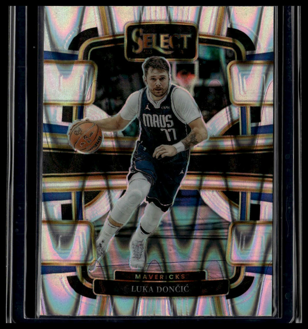 2023-24 Panini Select #51 Luka Doncic Tectonic Prizms