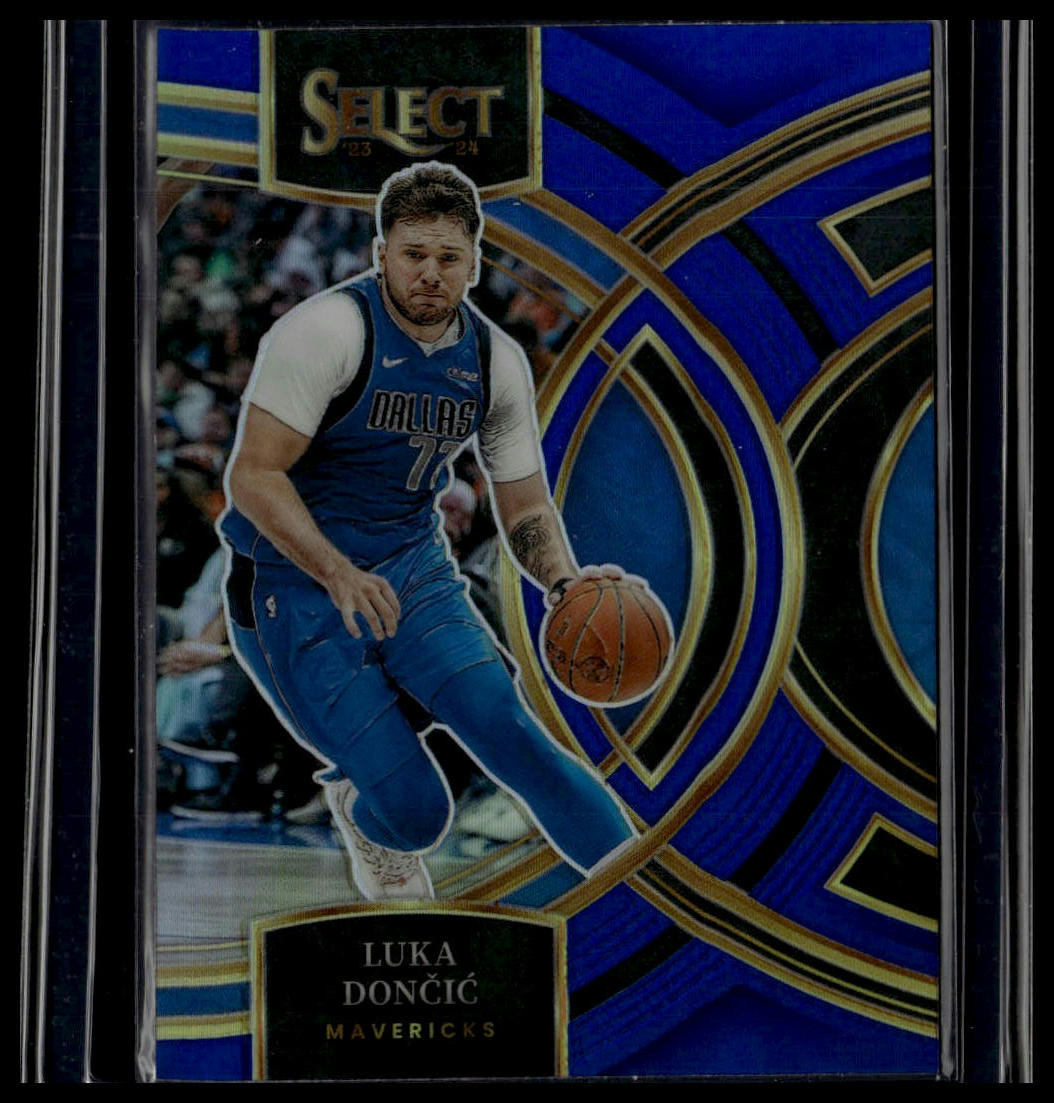 2023-24 Panini Select #150 Luka Doncic Blue Prizms