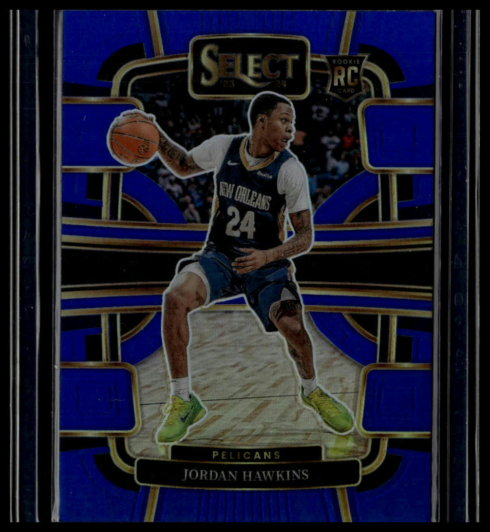 2023-24 Panini Select #72 Jordan Hawkins Blue Prizms