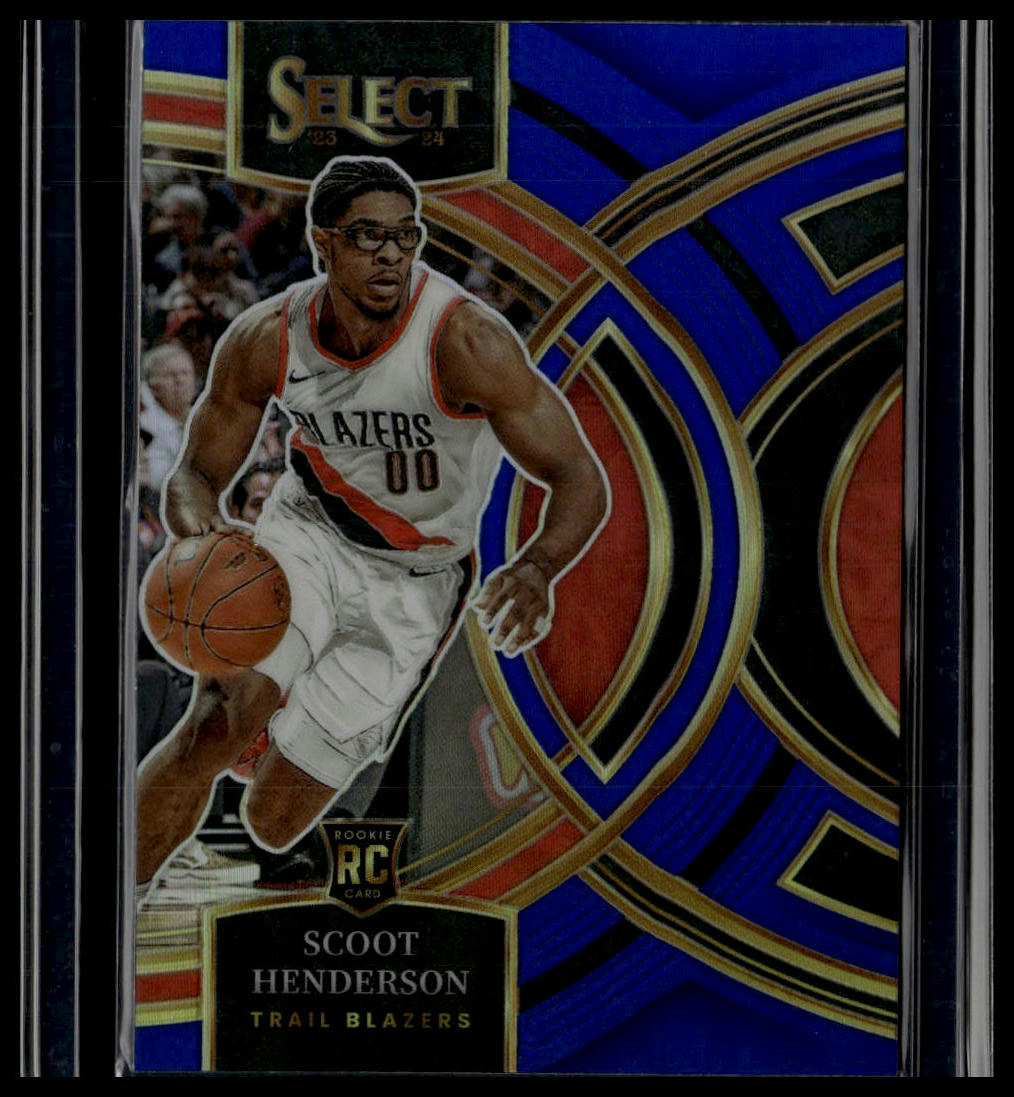 2023-24 Panini Select #129 Scoot Henderson Blue Prizms