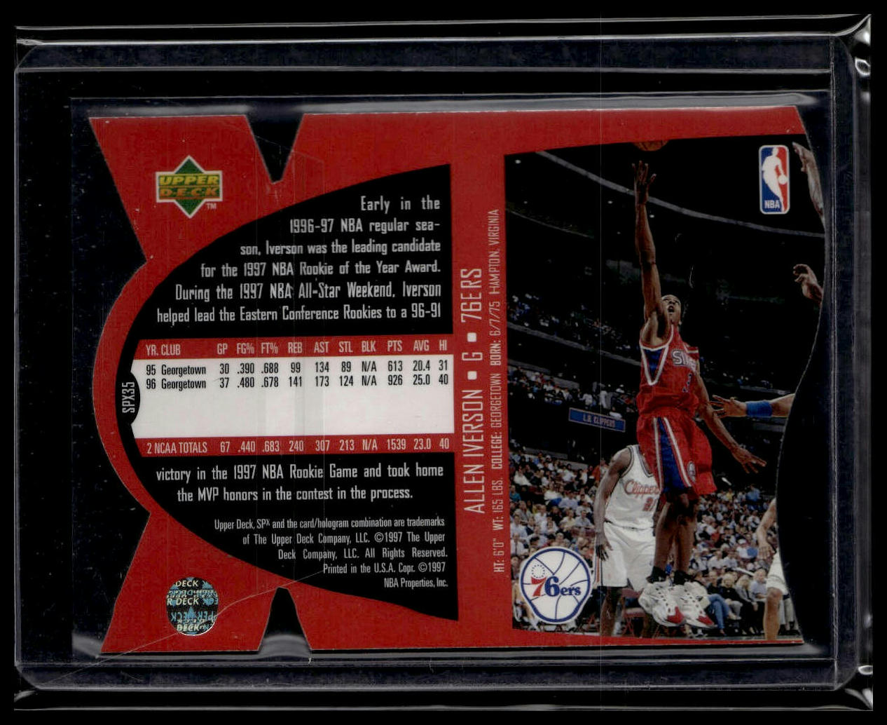 1997 SPx #SPX35 Allen Iverson