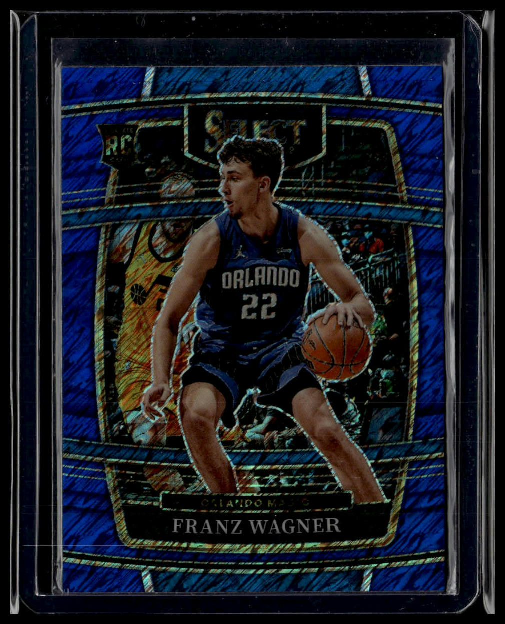 2021-22 Panini Select #15 Franz Wagner Blue Shimmer Prizms