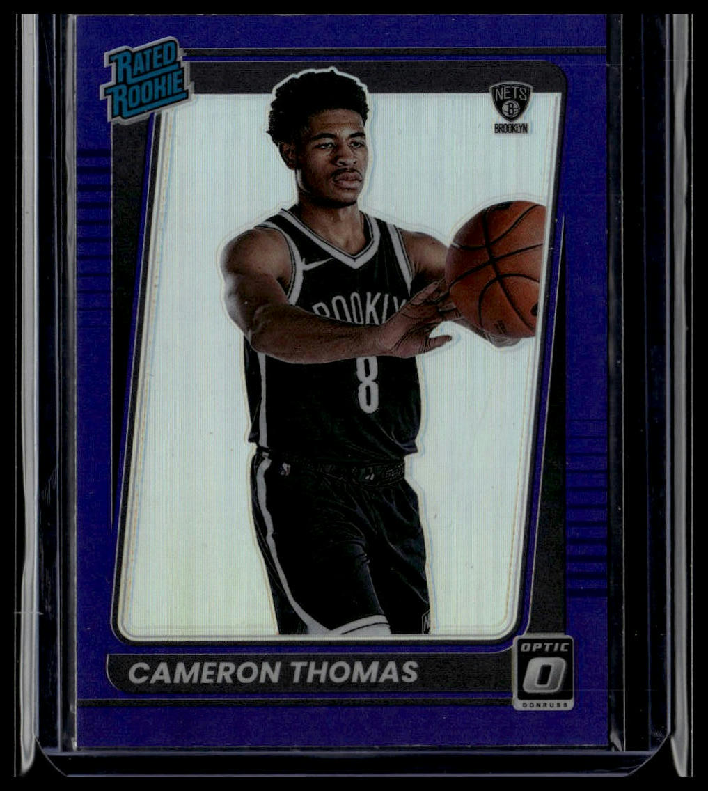 2021-22 Donruss Optic #153 Cameron Thomas Purple