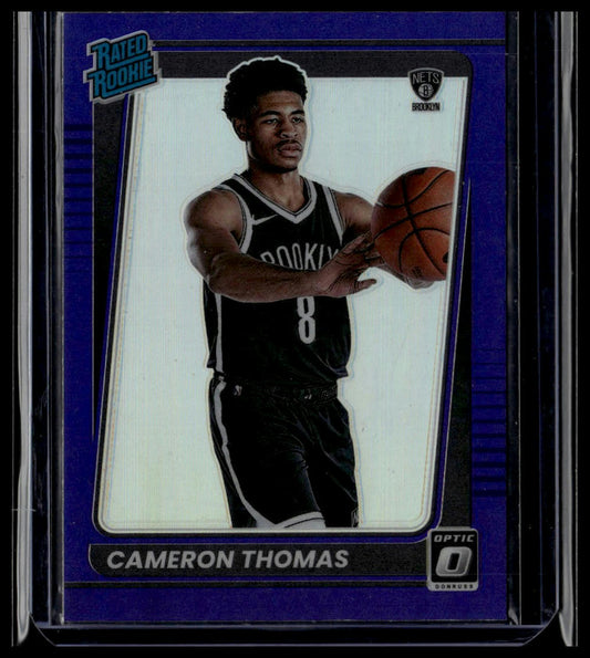 2021-22 Donruss Optic #153 Cameron Thomas Purple