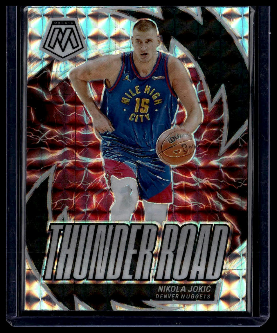 2023-24 Panini Mosaic #7 Nikola Jokic Thunder Road Mosaic
