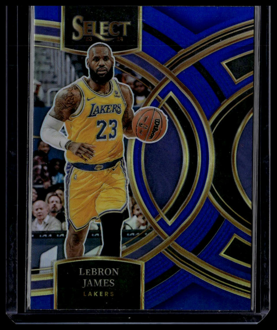 2023-24 Panini Select #135 LeBron James Blue Prizms