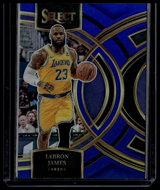2023-24 Panini Select #135 LeBron James Blue Prizms
