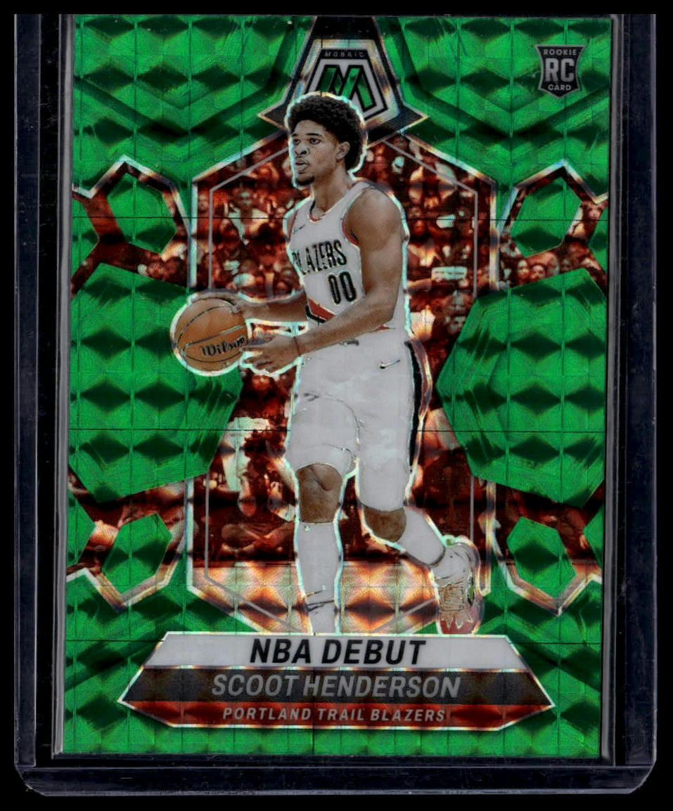2023-24 Panini Mosaic #255 Scoot Henderson Green