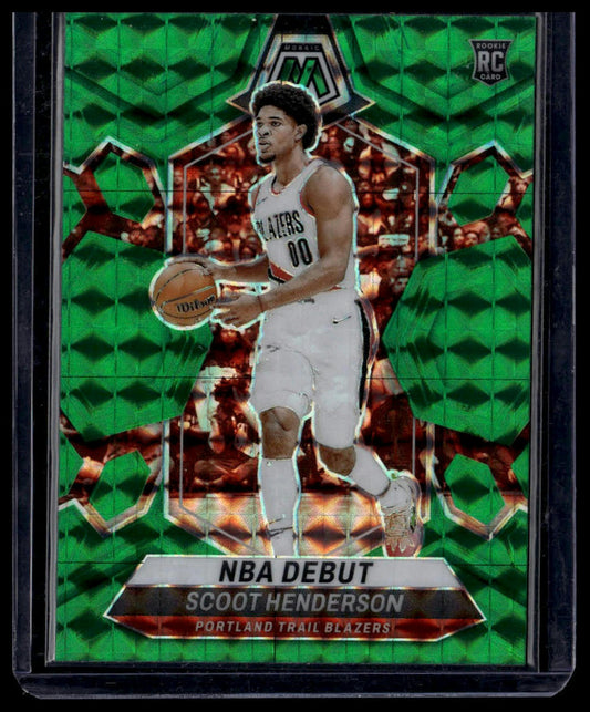 2023-24 Panini Mosaic #255 Scoot Henderson Green