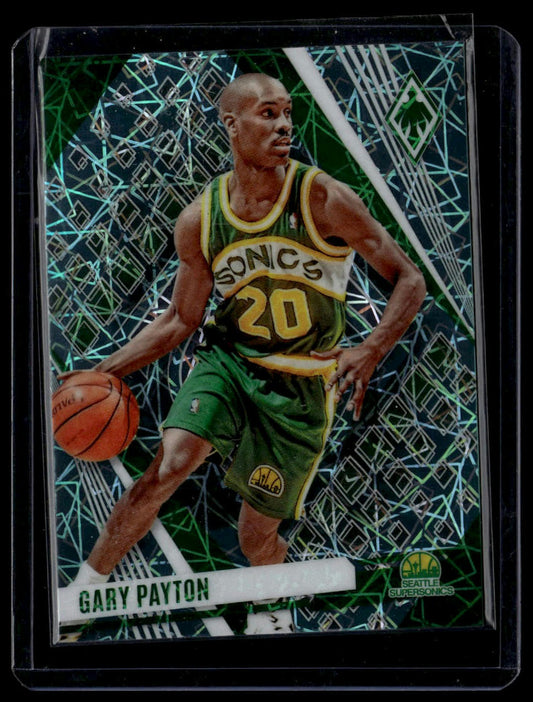 2023-24 Panini Phoenix #27 Gary Payton Phoenix Teal Lazer