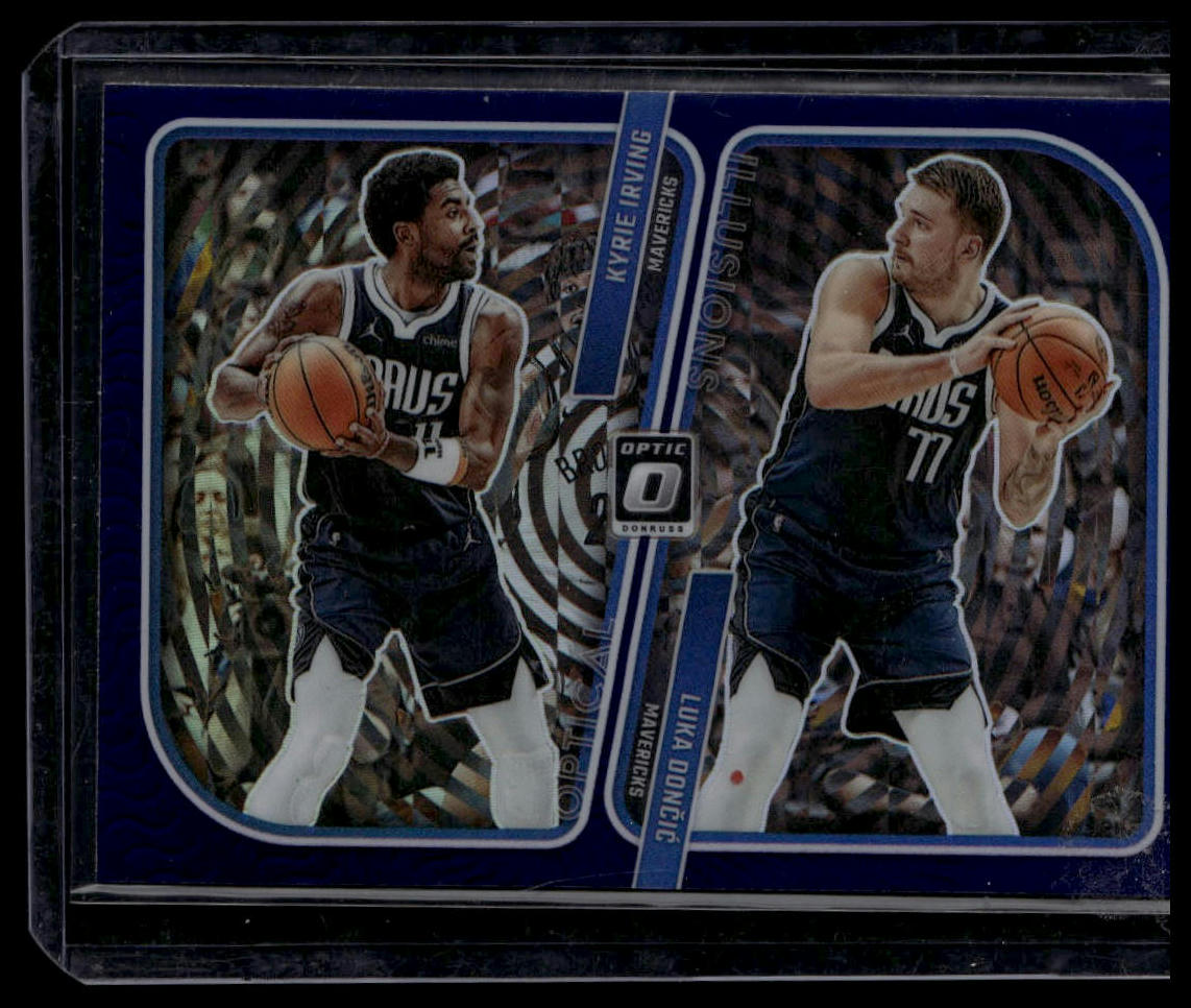 2023-24 Donruss Optic #4 Kyrie Irving / Luka Doncic Optical Illusions Purple