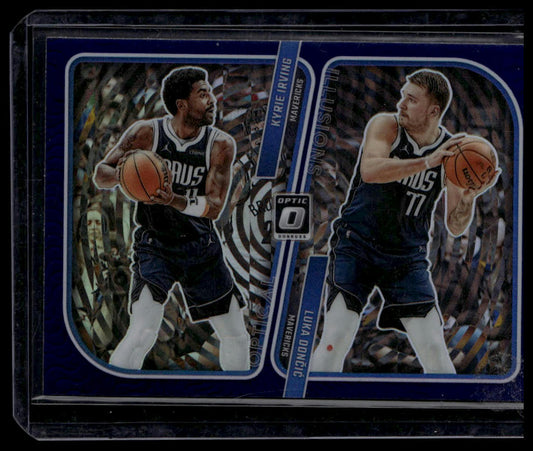2023-24 Donruss Optic #4 Kyrie Irving / Luka Doncic Optical Illusions Purple
