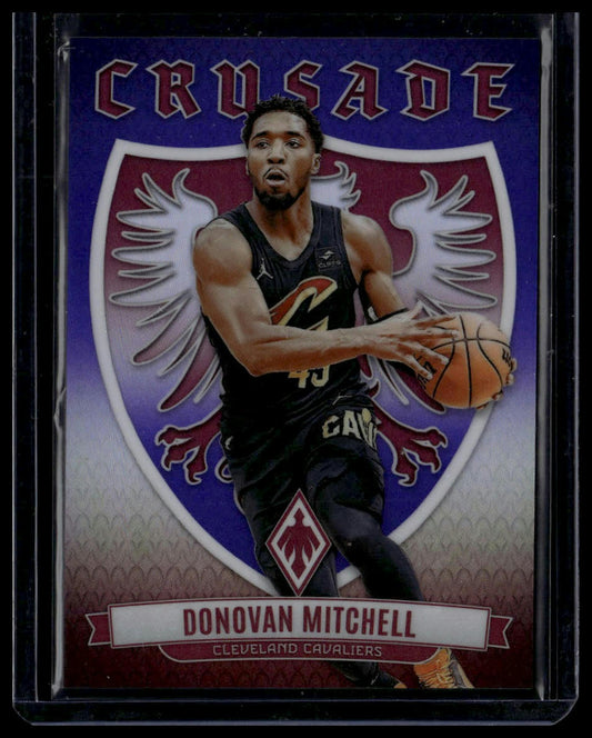 2023-24 Panini Phoenix #14 Donovan Mitchell Crusade Purple #/75