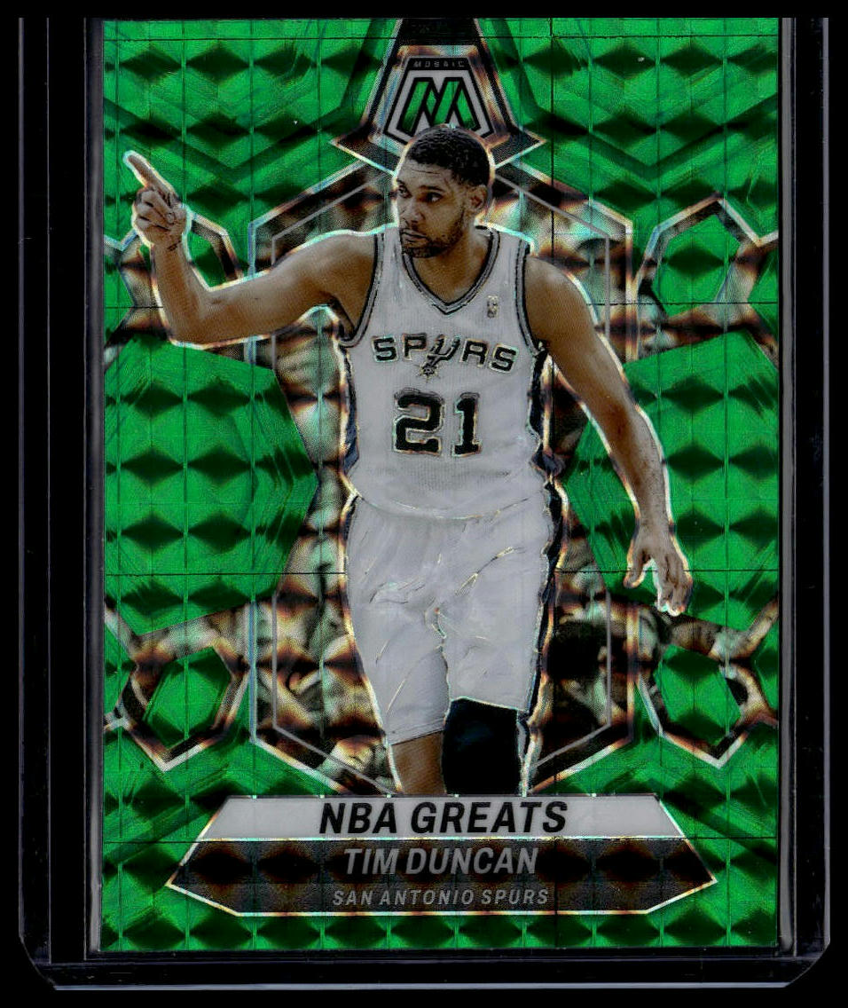 2023-24 Panini Mosaic #291 Tim Duncan Green