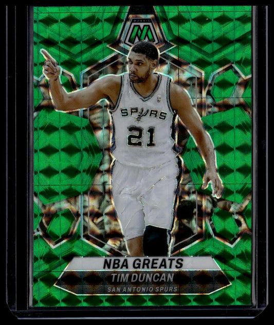 2023-24 Panini Mosaic #291 Tim Duncan Green