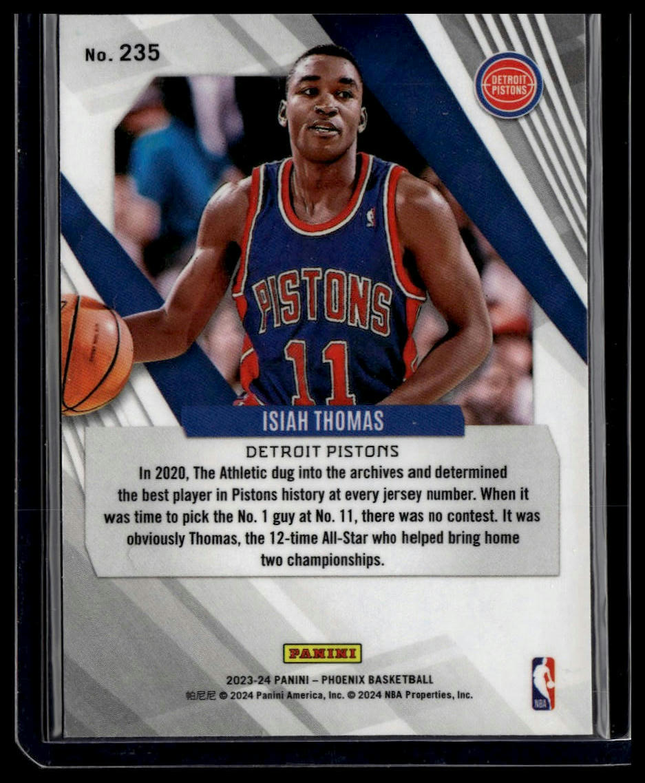 2023-24 Panini Phoenix #235 Isiah Thomas Color Burst